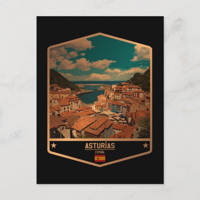 Postal Asturias (Anverso)