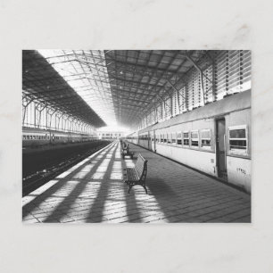 Postal Asuán Egipto, Interior de la Estación de Trenes de