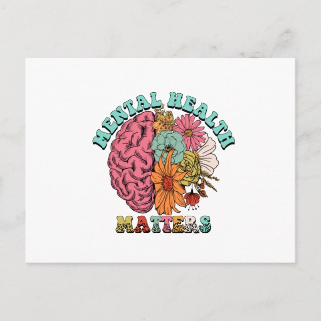 Postal Asuntos de Salud Mental Colocar el titular de la t (Anverso)