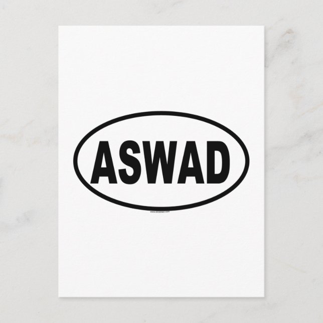POSTAL ASWAD (Anverso)