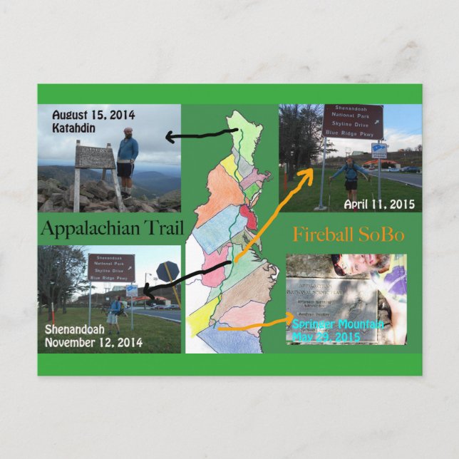 Postal AT Fireball SoBo 2014-2015 (Anverso)