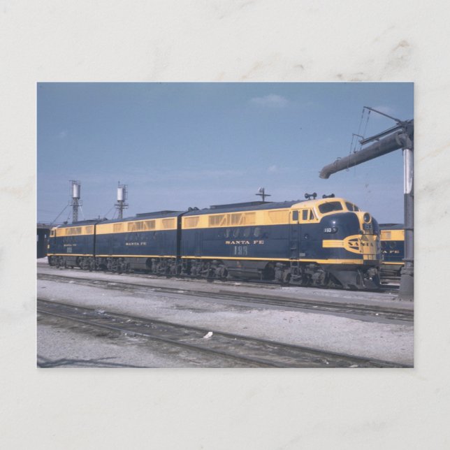 Postal AT&SF EMD FT, conjunto (Anverso)