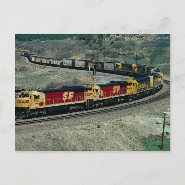 POSTAL AT&SF GE (Anverso)