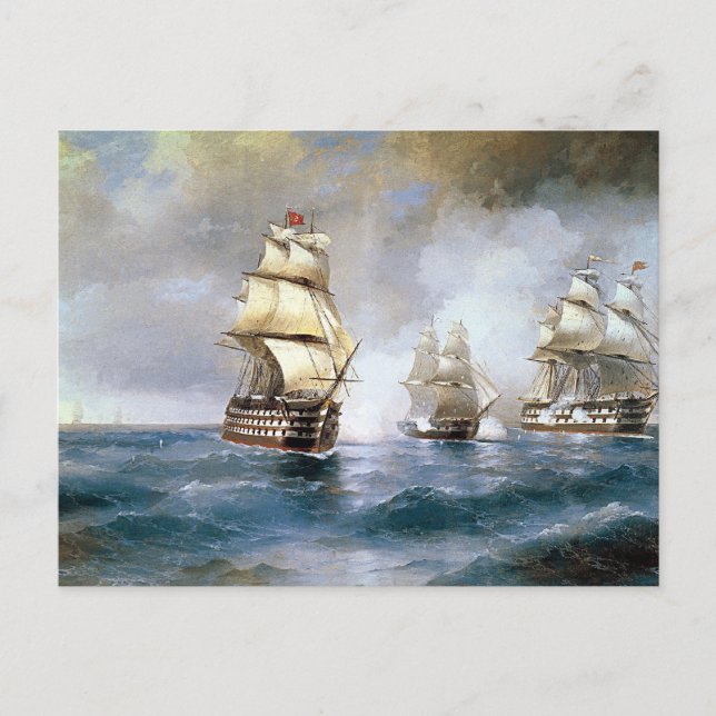 Postal Atacan a mercurio de puente por dos buques turcos (Anverso)