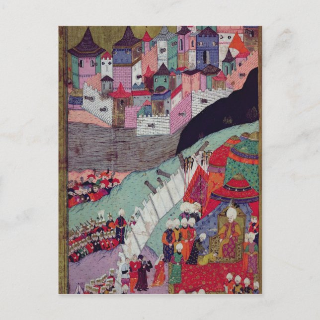 Postal Ataque a Belgrado en 1521 (Anverso)