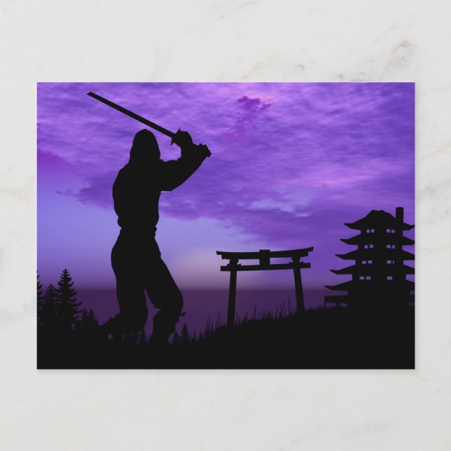 Postal Ataque a Ninja (Anverso)