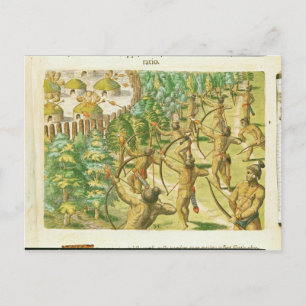 Postal Ataque a una aldea india