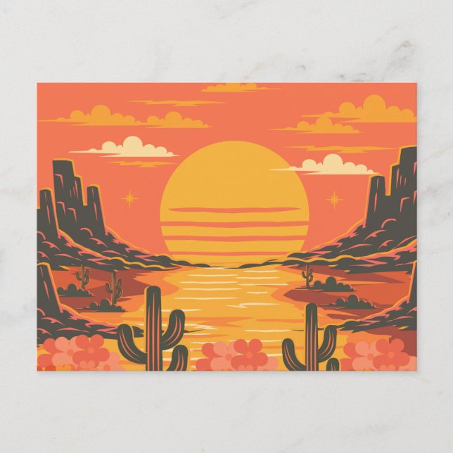 Postal Atardecer (Anverso)