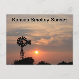 Postal Atardecer Ahumado de Kansas