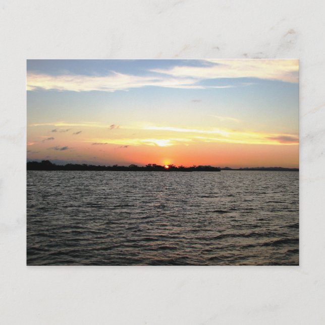 Postal Atardecer, Cayo de manglar, Belice (Anverso)