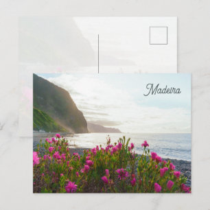 Postal Atardecer Costero Madeira