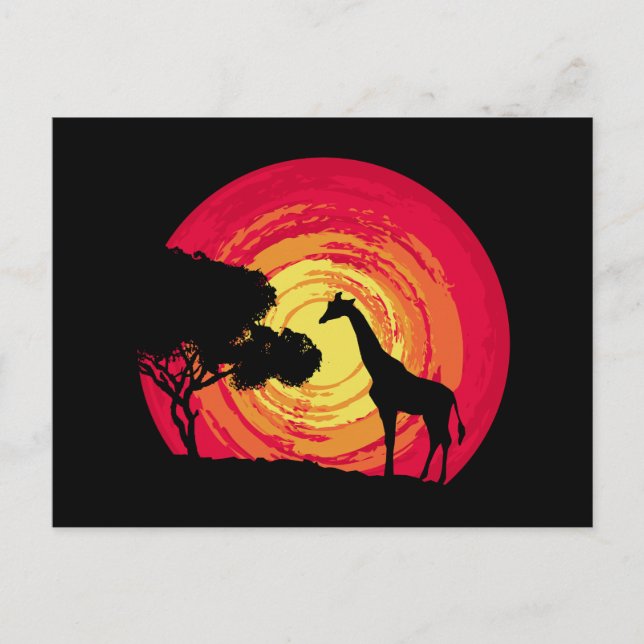 Postal Atardecer de África (Anverso)