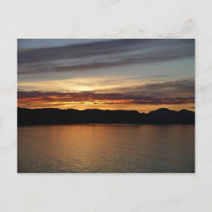 Postal Atardecer de Alaska II Hermosa Fotografía de Alask