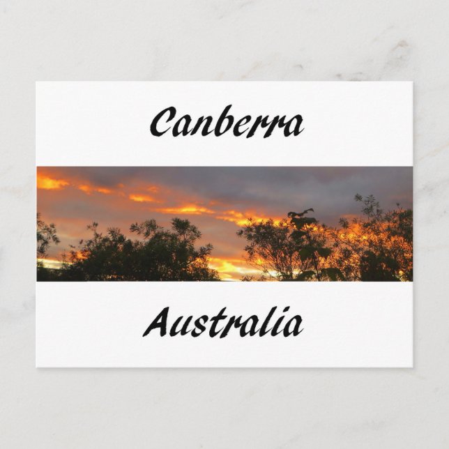 Postal Atardecer de Canberra (Anverso)