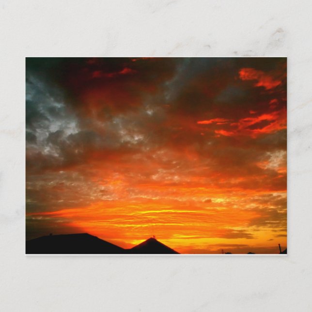 Postal Atardecer de Fort Worth (Anverso)