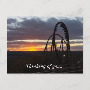 Postal Atardecer de incendios forestales