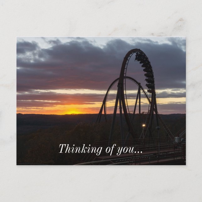 Postal Atardecer de incendios forestales (Anverso)