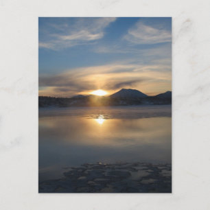 Postal Atardecer de invierno en Aleknagik