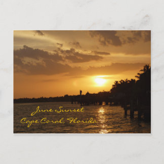 Postal Atardecer de junio en Cape Coral, Florida