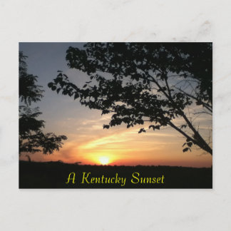 Postal atardecer de kentucky