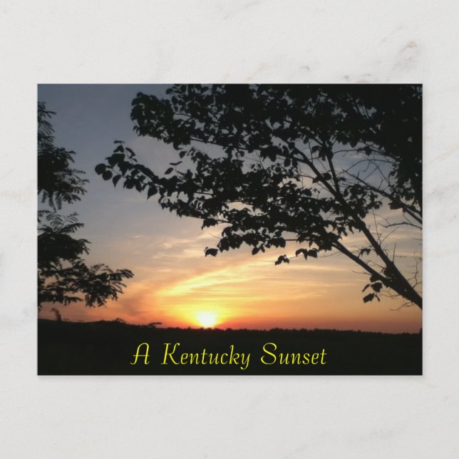 Postal atardecer de kentucky (Anverso)