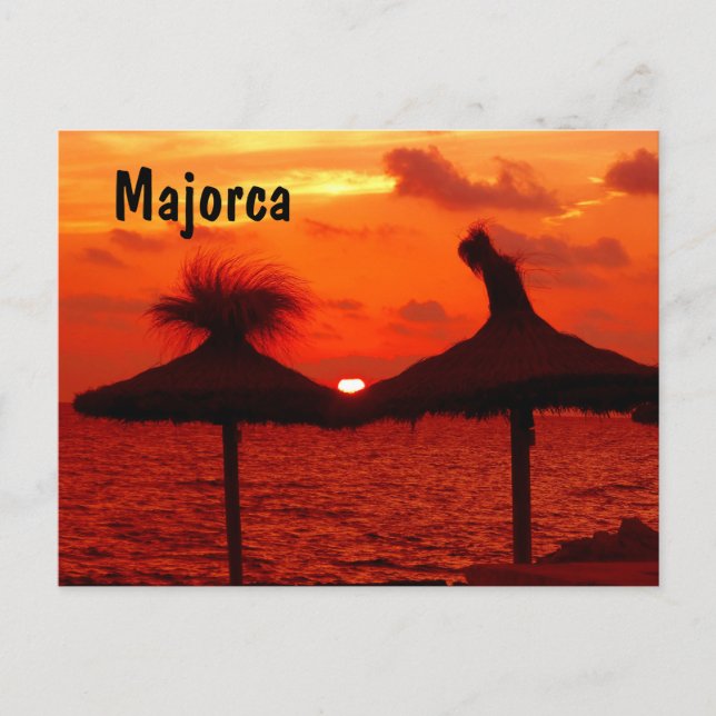 Postal Atardecer de Mallorca - Postcard (Anverso)