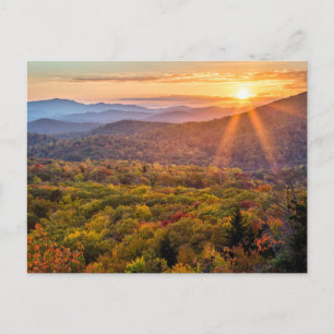 Postal Atardecer de otoño desde Beacon Heights