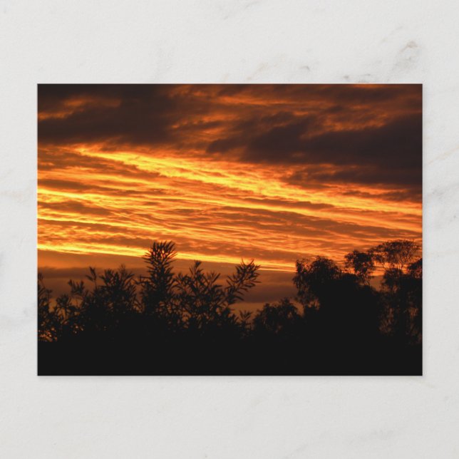 Postal Atardecer de verano en Canberra (Anverso)