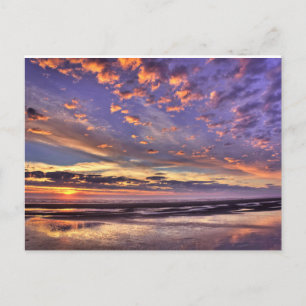 Postal Atardecer del paraíso costero del Pacífico