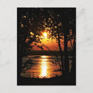 Postal Atardecer del río