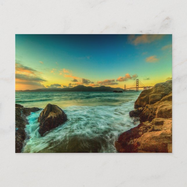 Postal Atardecer en Baker Beach (Anverso)