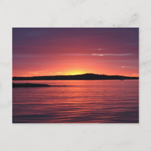 Postal Atardecer en Bar Harbour, Maine
