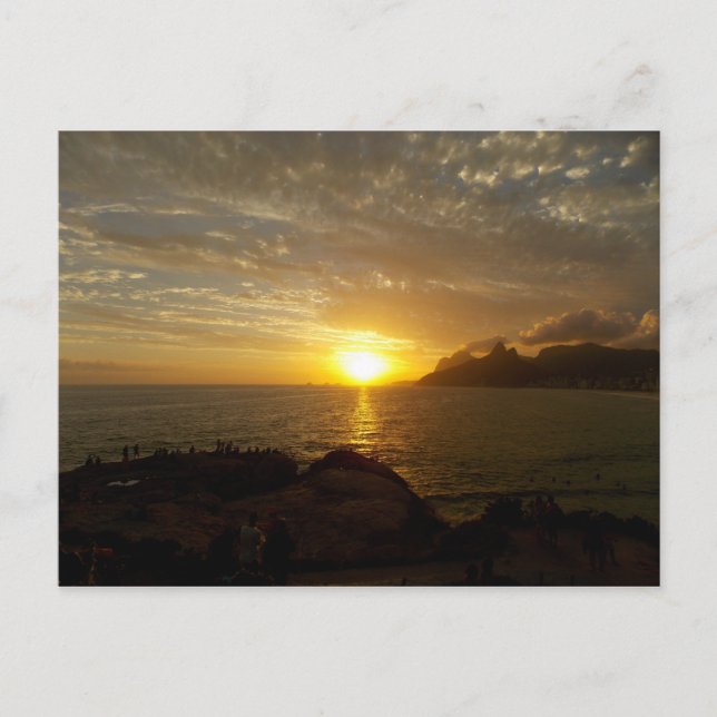 Postal Atardecer en Brasil (Anverso)