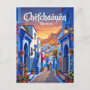 Postal Atardecer en Chefchaouen Marruecos