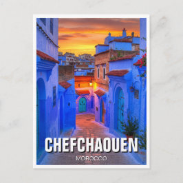 Postal Atardecer en Chefchaouen Marruecos Viajes
