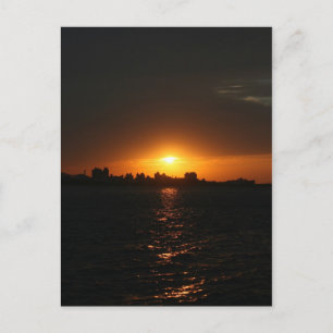 Postal Atardecer en Danshui, Condado de Taipei, Taiwán