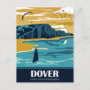 Postal Atardecer en Dover, Inglaterra