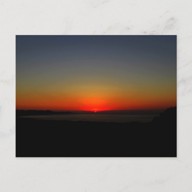 Postal Atardecer en el agua (Anverso)