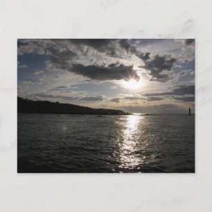 Postal Atardecer en el agua