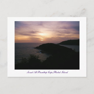 Postal Atardecer En El Cabo Promthep, Isla Phuket