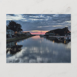 Postal Atardecer en el canal Bude.