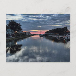 Postal Atardecer en el canal Bude.