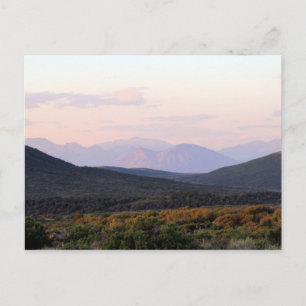 Postal Atardecer en el cañón negro del cañón, CO