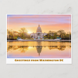 Postal Atardecer en el Capitolio de EE. UU. en Washington