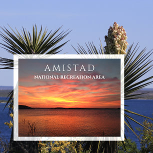 Postal Atardecer en el embalse de Amistad, Amistad NRA, T