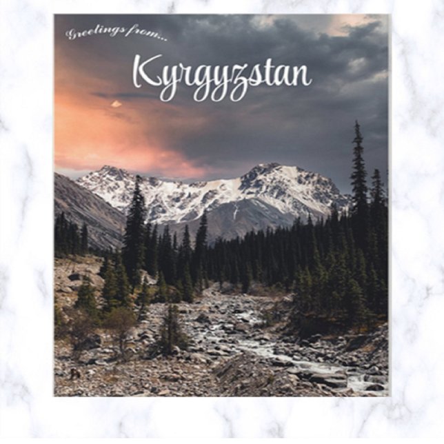 Postal Atardecer en el Kirguistán montañoso (Subido por el creador)