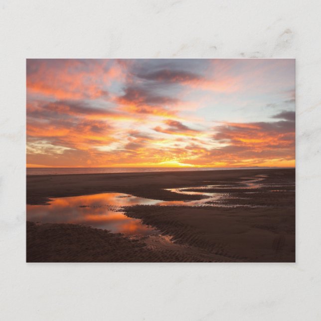 Postal Atardecer En El Mar De Cortez (Anverso)