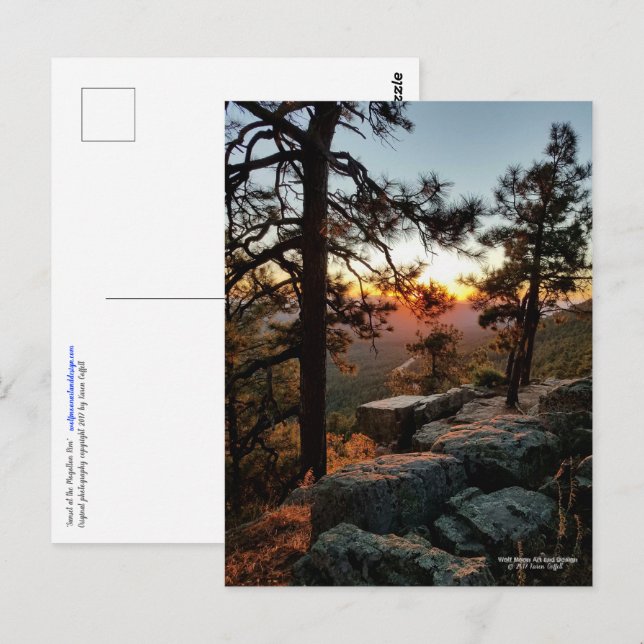 Postal Atardecer en el Mogollon Rim Arizona (Anverso / Reverso)