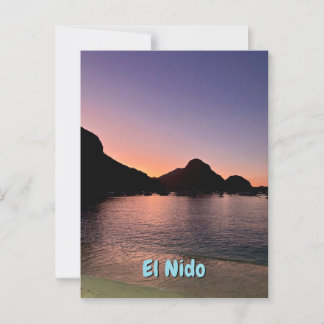 Postal Atardecer en El Nido