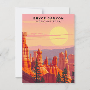 Postal Atardecer en el Parque Nacional Bryce Canyon EE. U